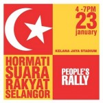 public rally: respect the voice of the public in selangor