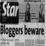 warning to bloggers