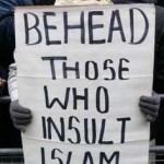 off with the heads of those who insult islam?