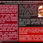 your votes should be sacred as well as secret