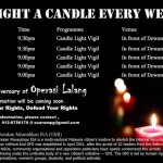 light a candle every week